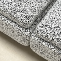 Italienische minimalist ische High-End-Baumwolle Leinen Stoff Super Moon Sofa Set Wohnzimmer Schnitts ofa mit Schwamm Füllmaterial
