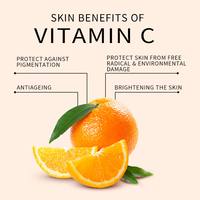 Conditionnement en profondeur hydratant vitamine c hydratant marque privée visage et corps blanchissant huile corporelle organique naturelle pour peau noire