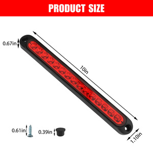 Feu Stop Arrière Surélevé 15 LED Rouge 12V 24V pour Voiture Camion Remorque – Amélioration et Rénovation - Product Image 4