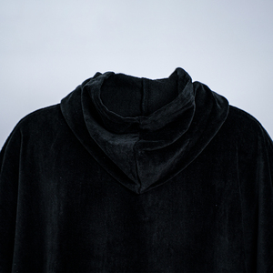 Alta calidad 100% algodón altamente absorbente playa piscina <span class=keywords><strong>poncho</strong></span> toalla personalizado negro bordado logotipo <span class=keywords><strong>con</strong></span> <span class=keywords><strong>capucha</strong></span> playa <span class=keywords><strong>poncho</strong></span> - Product Image 6