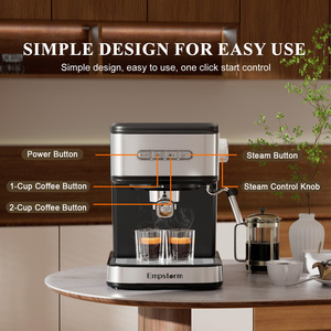 Macchina da Caffè Empstorm 20 Bar 3 in 1 con Lancia Vapore per <span class=keywords><strong>Latte</strong></span>, Filtro per Polvere e Capsule, Prepara Cappuccino - Product Image 4