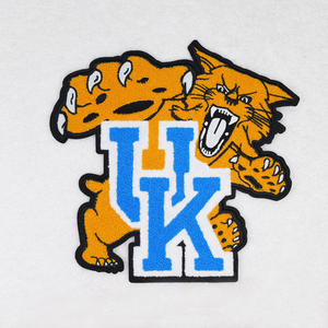 Nuevo estilo gato salvaje personalizado coser en bordado camionero gato salvaje sombrero de fútbol parches para sombreros parches grandes - Product Image 2