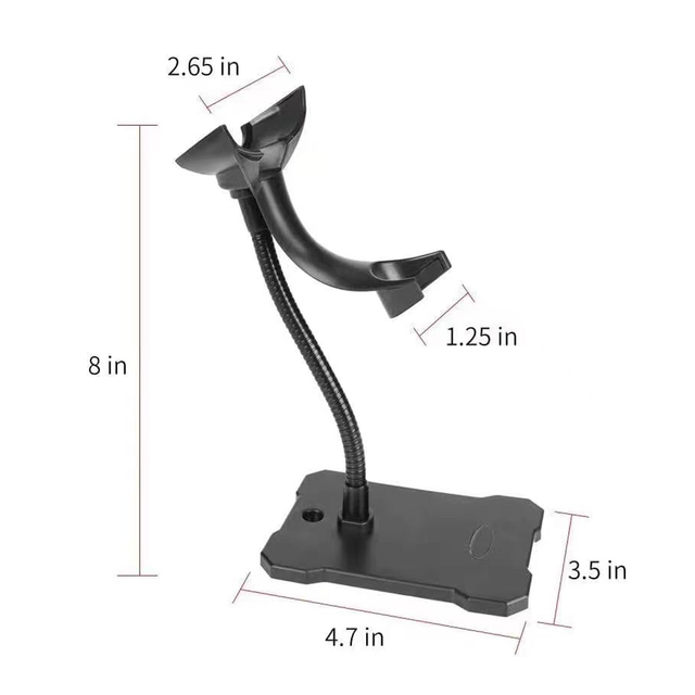 High Quality Adjustable Portable Handheld QR Code Barcode Scanner Dock Base Holder Base Cradle for Honeywell Barcode Scanner