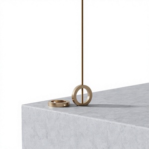 Brass Incense <b>Stick</b> Holder <b>With</b> Gold Finish Hand Made Aromatherapy <b>Diffuser</b> All Season Use Home Fragrance Stand - Product Image 1