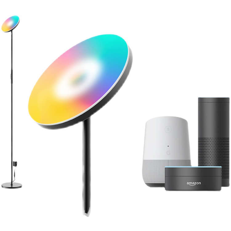 Поддержка Amazon Alexa Google Home современный торшер Smart WiFi RGBW светодиодная Напольная Лампа вверх и вниз освещения