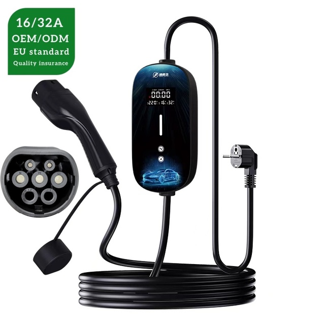 New SUPERGENIE Mobile EV AC Charger Fast Charging Station with IP55 3.5-7kW Output Portable Power Bank for EV Cars Outdoor Use