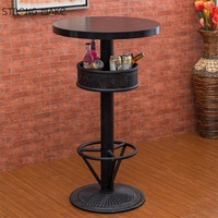 Night Club Cooler Bar Chair and Table Set, Pub Furniture