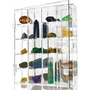 <span class=keywords><strong>Vitrine</strong></span> de roche transparente réglable boîte de <span class=keywords><strong>Collection</strong></span> acrylique pierres précieuses mallette de rangement cristal minéral objets de <span class=keywords><strong>collection</strong></span> <span class=keywords><strong>vitrine</strong></span> d'affichage - Product Image 4