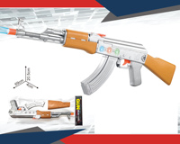 Nouveau pistolet jouet électrique à vibration AK47 de 69cm; jouet de pistolet à lumière sonore; jouet de pistolet à piles avec son léger; tir pour enfants