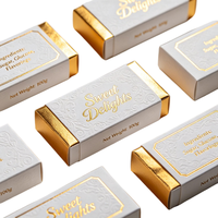 Boîte d'emballage de luxe mate OEM pour confiseries, impression de logo personnalisée, carton cadeau pour Noël et anniversaire