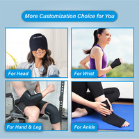 Masque pour les yeux lesté par compression à froid flexible réutilisable de logo personnalisé CSI