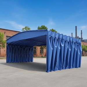 Tentes de stockage mobiles rétractables sur mesure, grandes dimensions, <span class=keywords><strong>pour</strong></span> entrepôts, garages, abris de voiture, auvent coulissant – Approvisionnement direct usine - Product Image 1