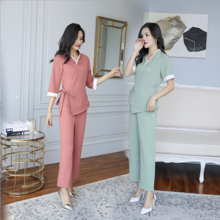 Pedicure foot bath beauty salon technician clothing foot massage technician clothing beauty salon overalls