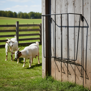 Mangeoire à foin pour chèvres, 24 gallons, en acier, à fixation murale, pour l'alimentation des chèvres - Product Image 2
