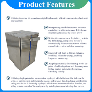 Instrument de détection de déplacement horizontal sans fil pour fondations et fossés, inclinomètre coulissant - Product Image 4