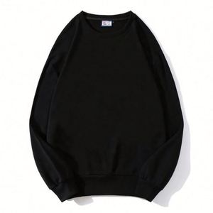 Cotton Crewneck Sweatshirts Custom Casual Oversize Crew Neck Long Sleeve Plain <b>Drop</b> Shoulder Pullover Sweatshirts - Product Image 5