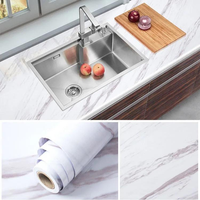Papier peint moderne auto-adhésif en faux marbre, panneau mural en PVC imprimable en 3D, imperméable pour la décoration de la cuisine et de la salle de bain