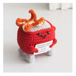 Juguetes de Peluche de Ganchillo Positivos y Motivacionales con Mensaje de Ánimo, León, Tortuga, Elefante, Regalo para Niños y Adultos, Hechos a Mano - Product Image 6