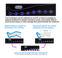 Appareil de compression pneumatique intermittente à 8 chambres, bottes de récupération sportive pour la relaxation et la circulation des muscles des jambes et des hanches