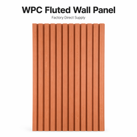 Revêtement mural WPC de haute qualité, co-extrudé, anti-UV, anti-décoloration, imperméable, ignifuge, surface à grain de bois 3D pour hall moderne
