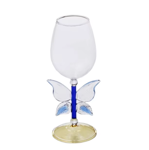 <span class=keywords><strong>Verre</strong></span> à <span class=keywords><strong>vin</strong></span> transparent moderne avec un design créatif unique en forme de nœud, à <span class=keywords><strong>pied</strong></span> haut, style américain, pour les fêtes - Product Image 1