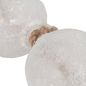 Ghirlanda di perline in vetro smerigliato con corda di iuta per decorazioni domestiche, mensole e tavolini da caffè - Product Image 5