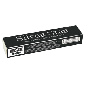 Harmonica Silver Star 10 trous diatonique en Sol majeur, série pour passionnés - Product Image 3