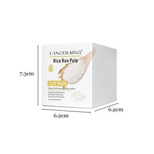 Masque en argile de riz hydratant et purifiant, masque en feuille pour pores profonds, anti-rides, pour la vente au détail - Product Image 6