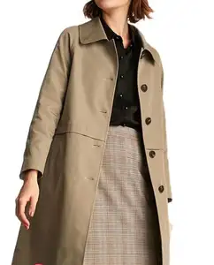 Manteau classique kaki pour femme, collection printemps-hiver, personnalisé, nouveau Design de mode, Style français