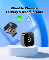 Adaptateur sans fil 2-en-1 CarPlay et Android Auto modèle D18S avec Wi-Fi, Bluetooth, boîtier multimédia Epro, dongle USB pour diffusion automobile et IA
