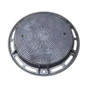 high loading road recessed heavy duty ductile iron cast round manhole cover and frame metal sealed sewer lid custom