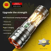 Lampe torche Raylights G580 pour extérieur, étanche IP65, lumière puissante, longue portée, type C, ultra-lumineuse, multifonction, grande capacité