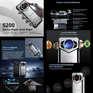 DOOGEE S200 โทรศัพท์มือถือสุดทนทาน 12GB+256GB รองรับ 5G  สแกนลายนิ้วมือ หน้าจอ 6.72 นิ้ว ระบบปฏิบัติการ Android 14 ชิปประมวลผล Dimensity 7050 Octa Core รองรับ OTG NFC กันกระแทก กันน้ำ - Product Image 5
