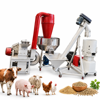 Petite usine d'alimentation animale Lima, machine à granulés d'aliments pour volailles, porcs, électrique, 100-120 kg/h, machine à granulés d'aliments pour volailles, électrique