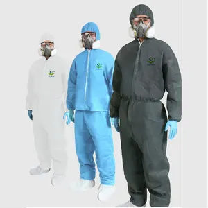 Dustproof microporous white color coverall disposal for men workwear