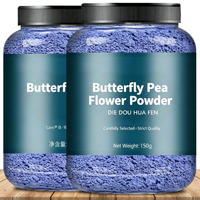 Poudre d'extrait de fleur de pois papillon, extraction par solvant, pure, à base de plantes, en vrac, certifiée Halal, testée HPLC, soluble dans l'eau, Matcha bleu