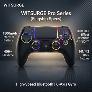 คอนโทรลเลอร์เกมไร้สาย SZ-5005B BT พร้อมช่องเสียบเสียง 3.5 มม. ทริกเกอร์แบบ Dual Hall Effect ไฟ RGB สำหรับ P5/PC/IOS/Android - Product Image 6