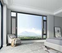 Maison Fenêtres coulissantes en aluminium portes pliantes en aluminium fenêtres fenêtre à battant en aluminium