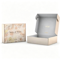 Boîtes en carton ondulé pliables de luxe personnalisées de haute qualité avec logo, imperméables, pelliculage mat, diverses couleurs pour l'expédition et l'envoi postal