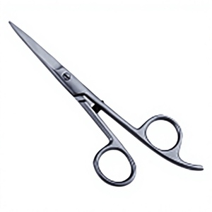 Ciseaux de coiffure économiques pour droitiers de la marque ASAP, légers, à long manche, en acier inoxydable - Product Image 1