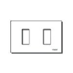 Piastra in resina con chiusura a scatto bianca 12,3 x 7,5 x 0,6 pollici per custodia elettronica - Product Image 1