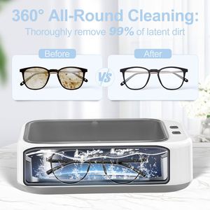 Limpiador Ultrasónico Portátil de Alta Frecuencia para el Hogar, Mini Limpiador de Plástico ABS para Joyas, Relojes y Gafas - Product Image 2