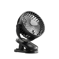 Ventilateur portable K6 à clip, mini ventilateur de bureau silencieux USB, double batterie longue durée pour dortoir, poussette de bébé, vente en gros OEM