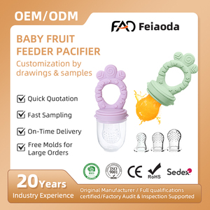 Sucette d'alimentation en silicone de qualité alimentaire pour bébé 0-12 mois sans BPA, kit nouveau-né avec poignée, cuillère distributrice, couvercle, débit <span class=keywords><strong>lent</strong></span>, compatible lave-vaisselle - Product Image 1