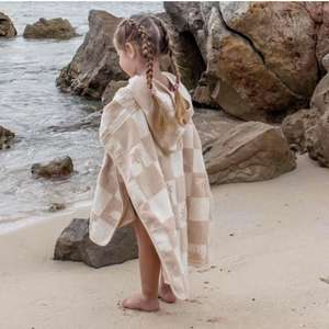 Toallas de Playa con Capucha Ecológicas para Niños, Toalla de Baño para Niños Pequeños, Toallas de Piscina para Niños, Secado Rápido, Ligeras, Suaves, Tipo Poncho - Product Image 4