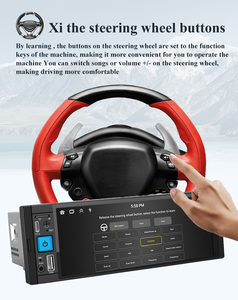 Reproductor Multimedia 1 DIN con Sistema Android y Pantalla Retráctil Universal de 6.36'', Radio para <span class=keywords><strong>Coche</strong></span> MP5 con Navegación GPS, Carplay, Estéreo y MP3 - Product Image 6