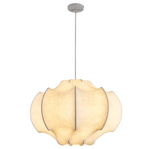 Lustre en soie, <span class=keywords><strong>style</strong></span> vintage wabi-sabi, design italien, <span class=keywords><strong>lampe</strong></span> de chambre à coucher, <span class=keywords><strong>style</strong></span> japonais, maison d'hôtes, <span class=keywords><strong>style</strong></span> crème, lumière de salle à manger - Product Image 5