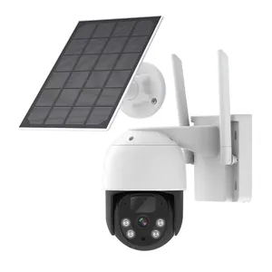 16chs 4mp Wifi Solar Ptz Ip Camera Systeem Nvr Kit Auto Tracking Draadloze Cctv Camera Videobewaking