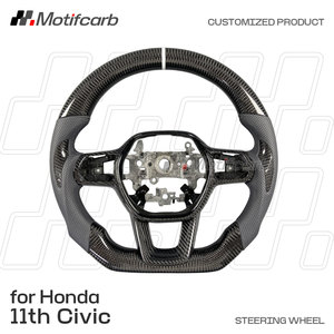 สำหรับฮอนด้า11TH รุ่น Civic Si Type-R FL5 CR-V 2022-2026ปรับแต่งได้คาร์บอนไฟเบอร์อุปกรณ์เสริมภายในพวงมาลัยอัพเกรด - Product Image 2