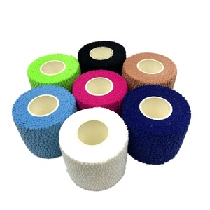 Vendaje de soporte de heridas deportivo autoadhesivo impreso personalizado de grado hospitalario, vendaje elástico cohesivo de nailon de color - Product Image 3